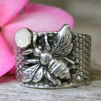 Boho Bee Gemstone Statement Ring