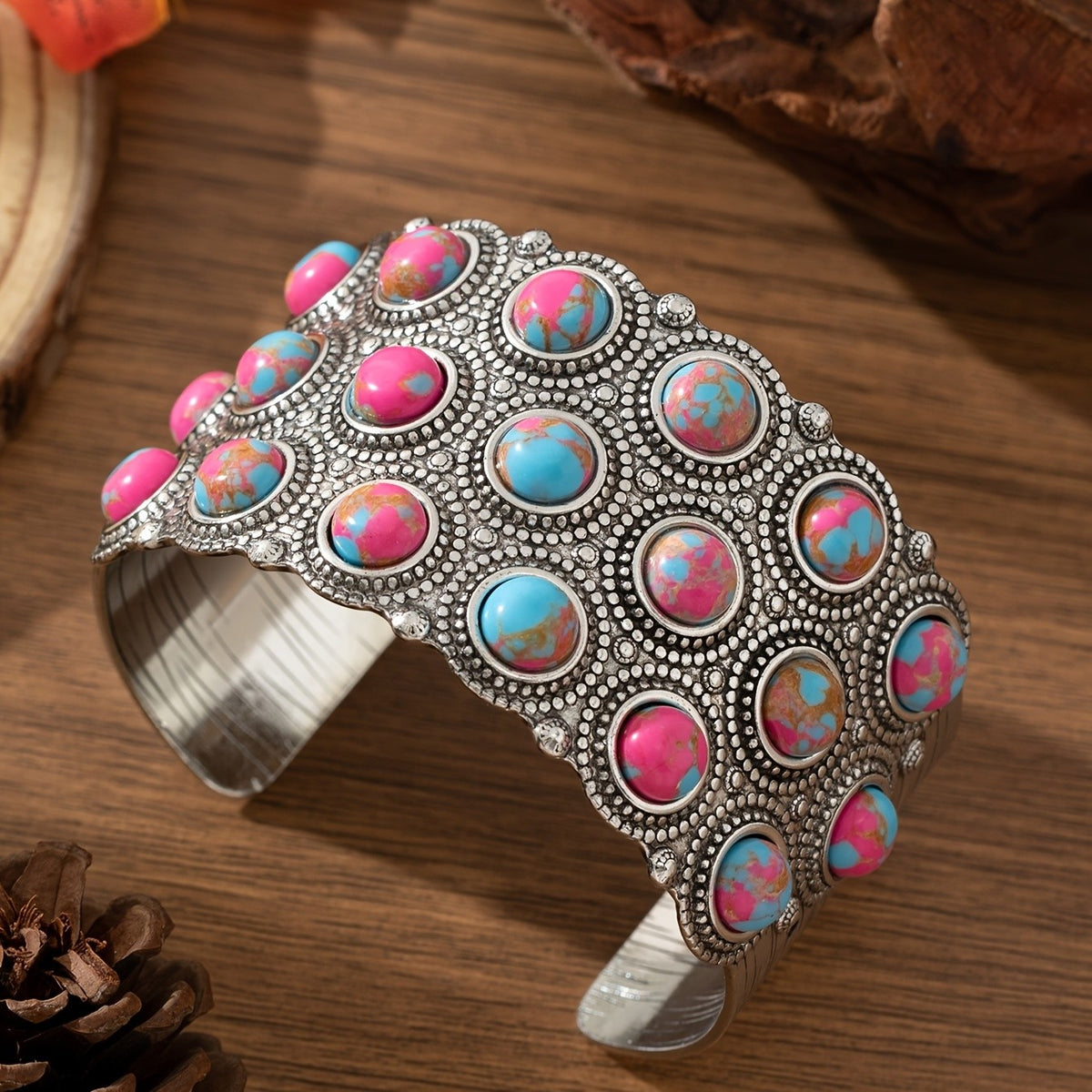 Boho Turquoise Cuff Bracelet