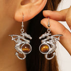 Gothic Dragon Drop Earrings