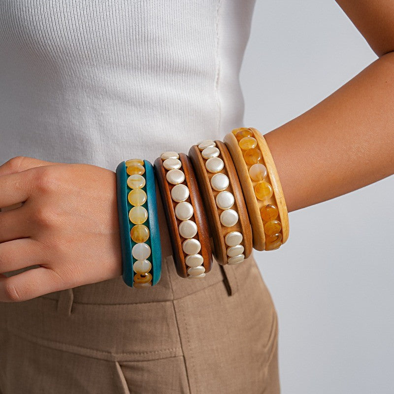 Retro Pop Bead Bracelet