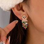 Whimsical Pearl Ghost Drop Earrings