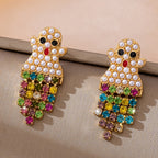 Whimsical Pearl Ghost Drop Earrings