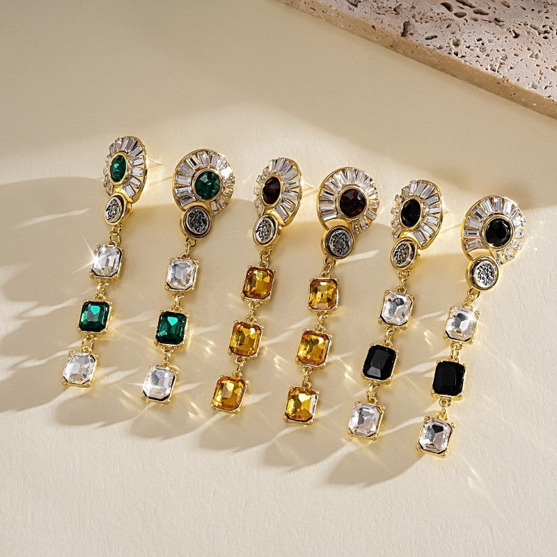 Heritage Gemstone Cascade Drop Earrings