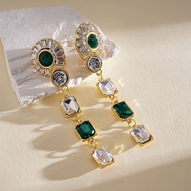 Heritage Gemstone Cascade Drop Earrings