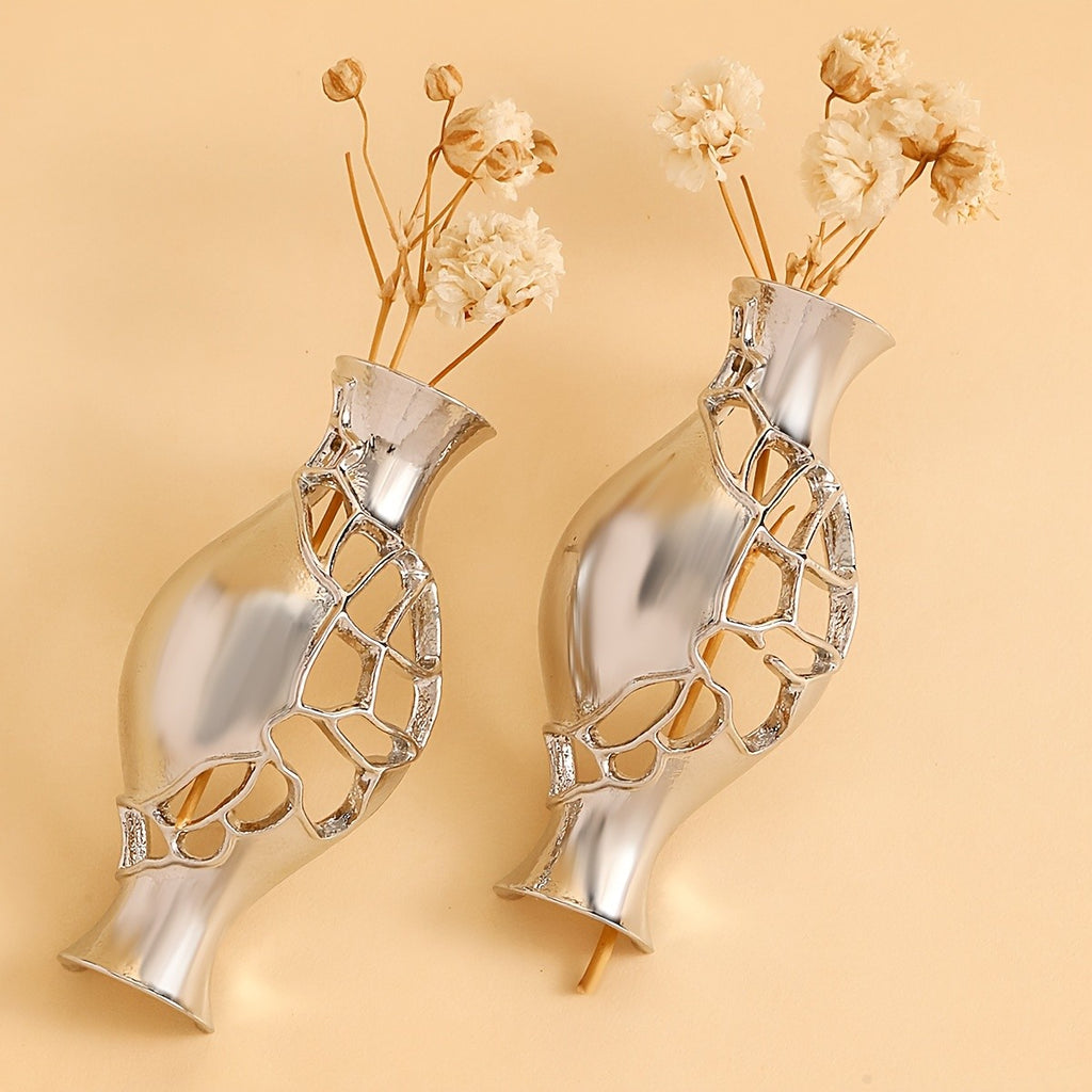 Whimsical Floral Vase Drop Earrings