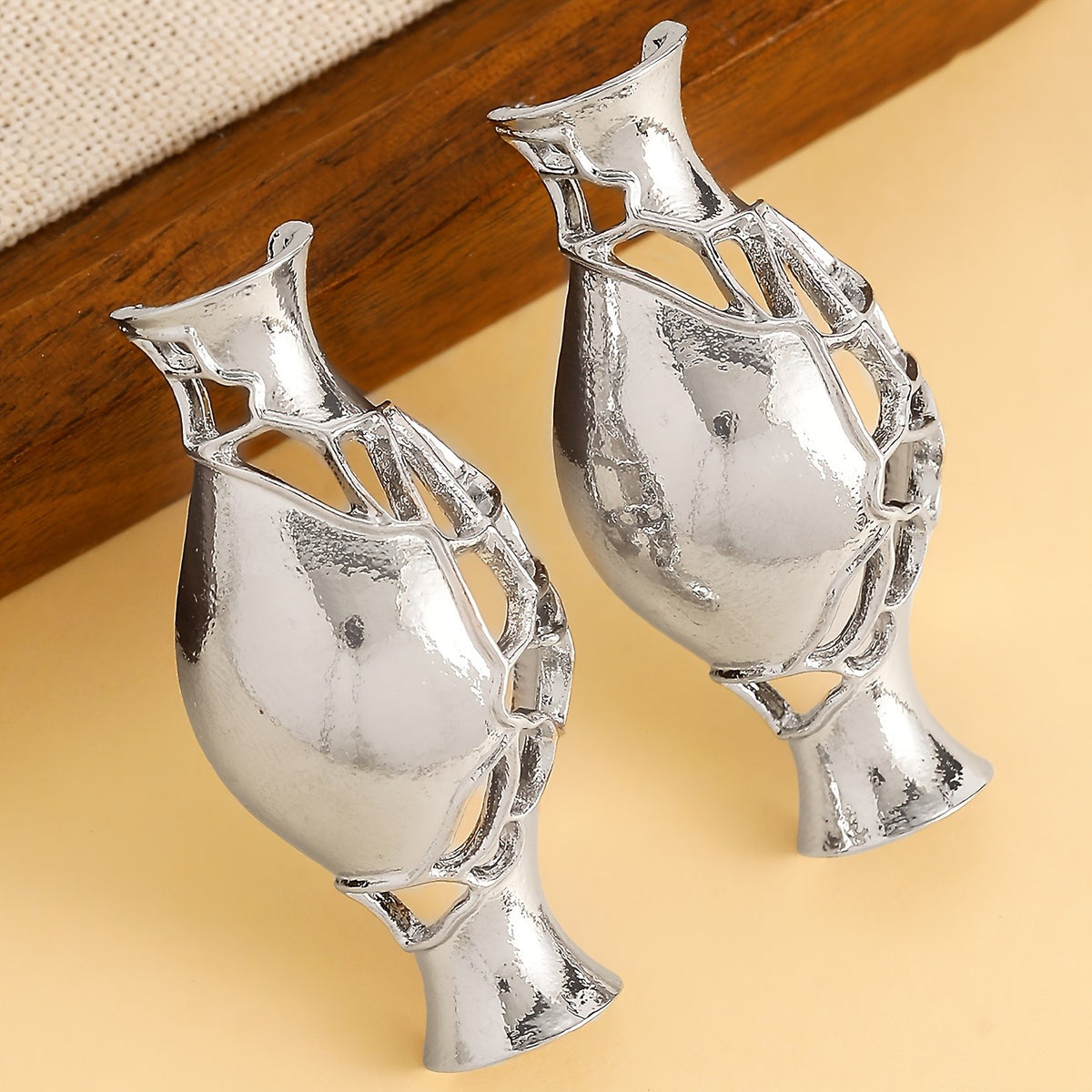 Whimsical Floral Vase Drop Earrings