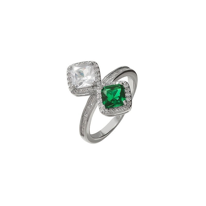 Elegant Square Gemstone Ring