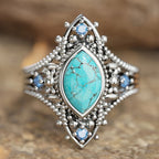 Skyfire Turquoise Statement Ring
