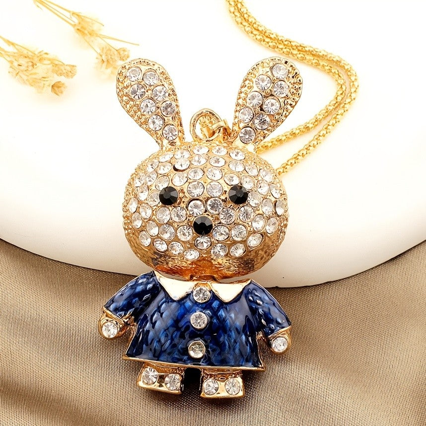 Whimsical Rabbit Pendant Necklace