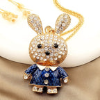 Whimsical Rabbit Pendant Necklace