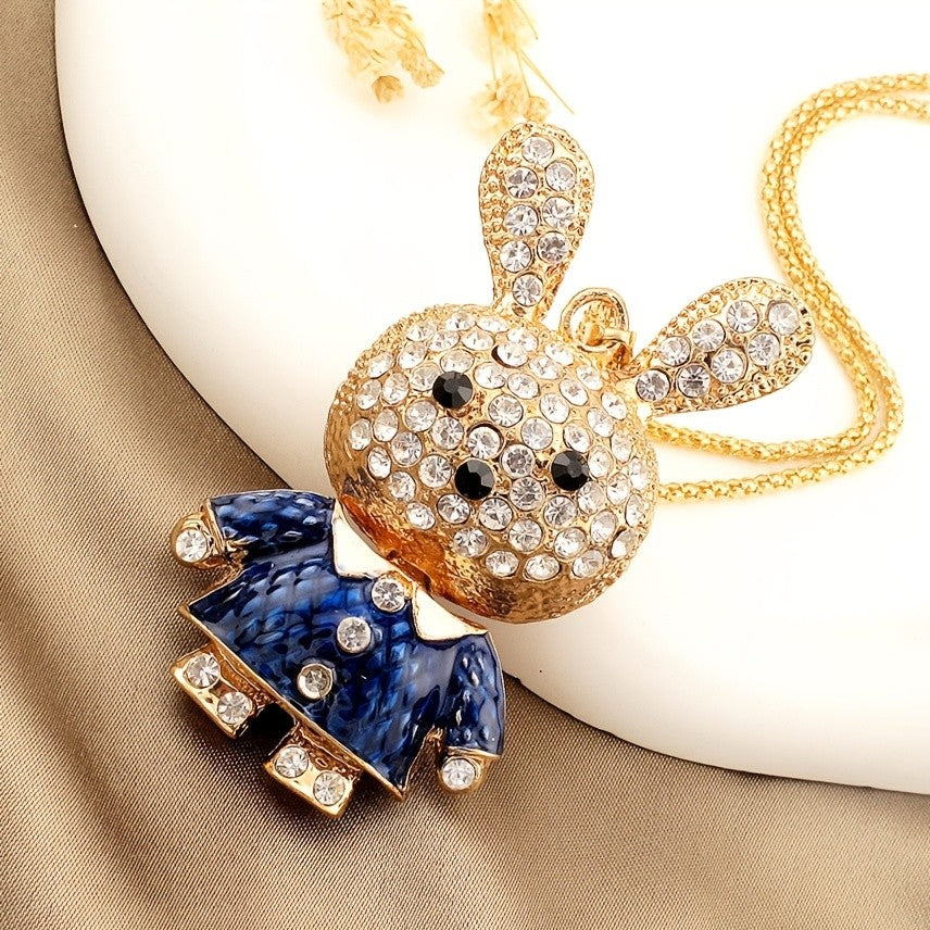 Whimsical Rabbit Pendant Necklace