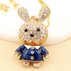Whimsical Rabbit Pendant Necklace