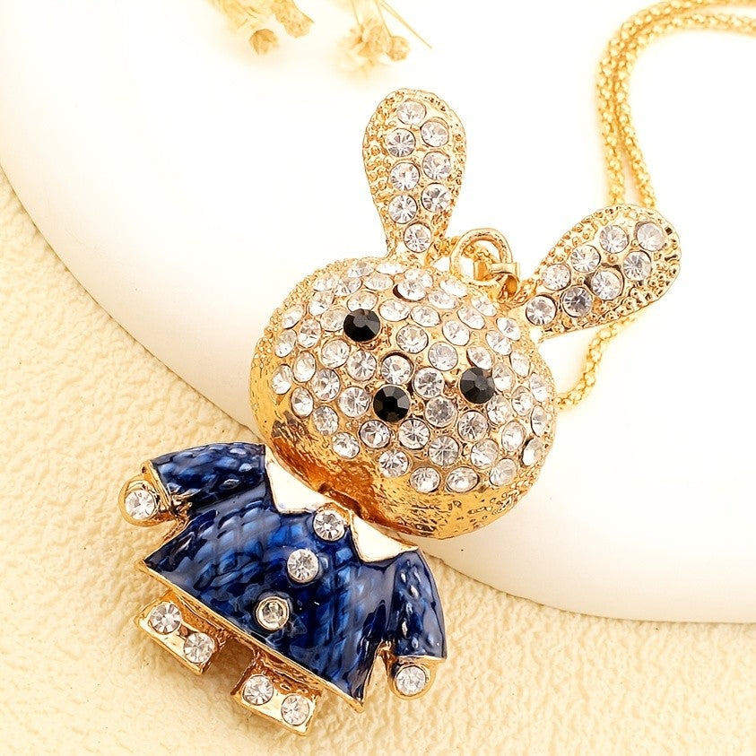 Whimsical Rabbit Pendant Necklace