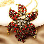 Elegant Floral Gemstone Necklace
