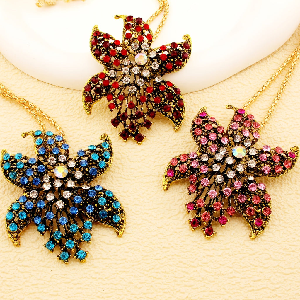 Elegant Floral Gemstone Necklace
