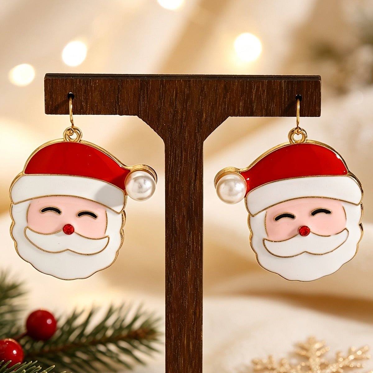 Whimsical Reindeer Drop Earrings
