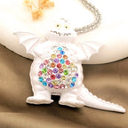 Whimsical Rainbow Dragon Necklace