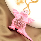 Whimsical Rainbow Dragon Necklace