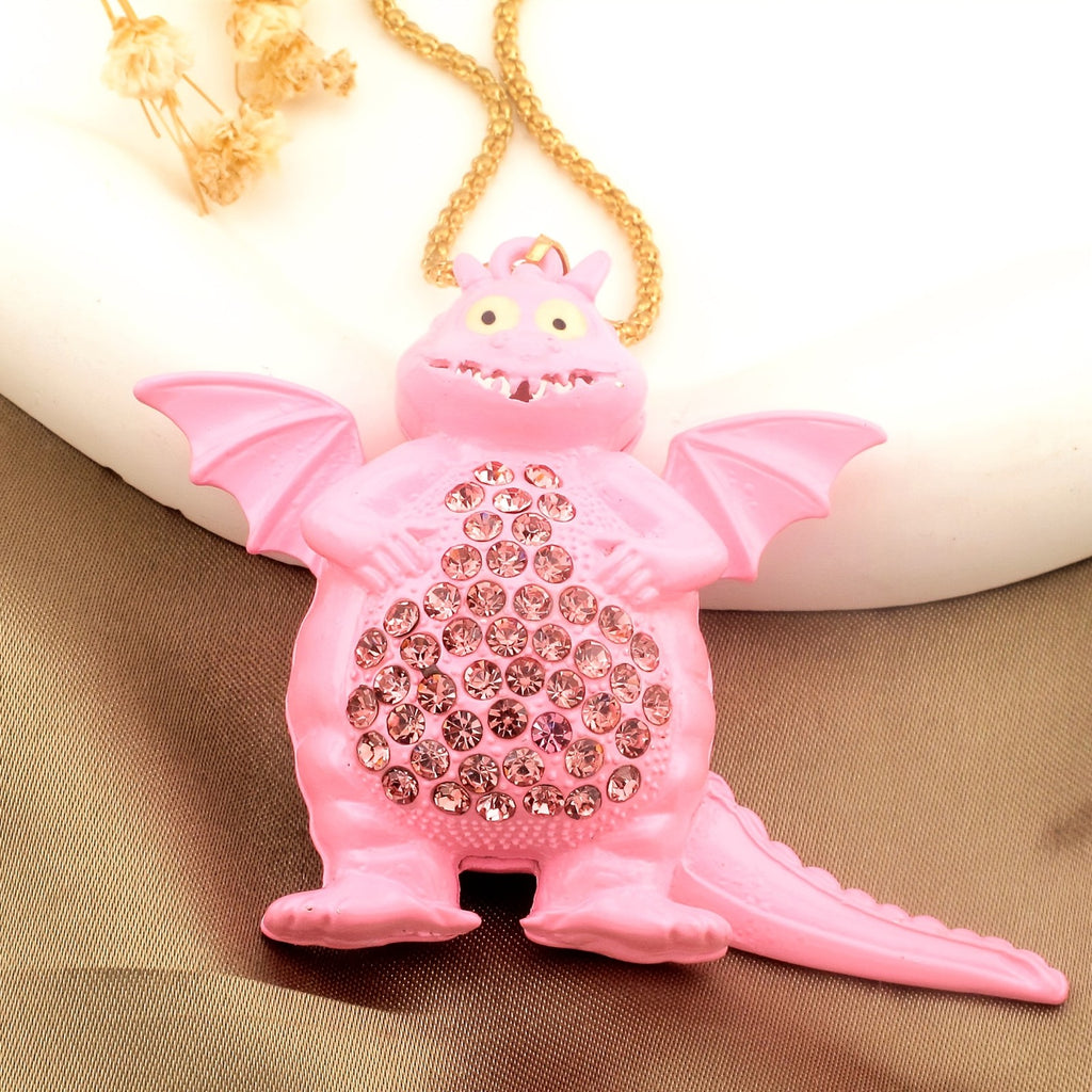 Whimsical Rainbow Dragon Necklace