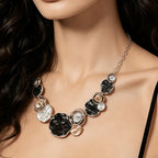 Whimsical Floral Gemstone Necklace