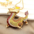 Regal Red Dragon Pendant Necklace