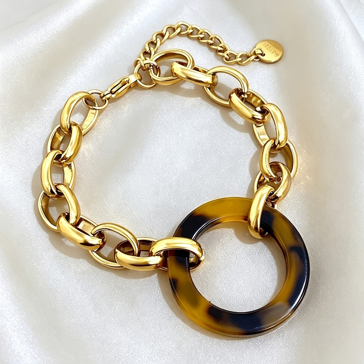 Boho Tortoise Link Bracelet