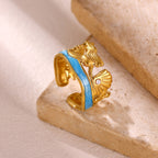 Whimsical Mermaid Shell Ring