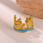 Whimsical Mermaid Shell Ring