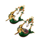 Enchanted Mermaid Drop Earrings