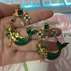 Enchanted Mermaid Drop Earrings