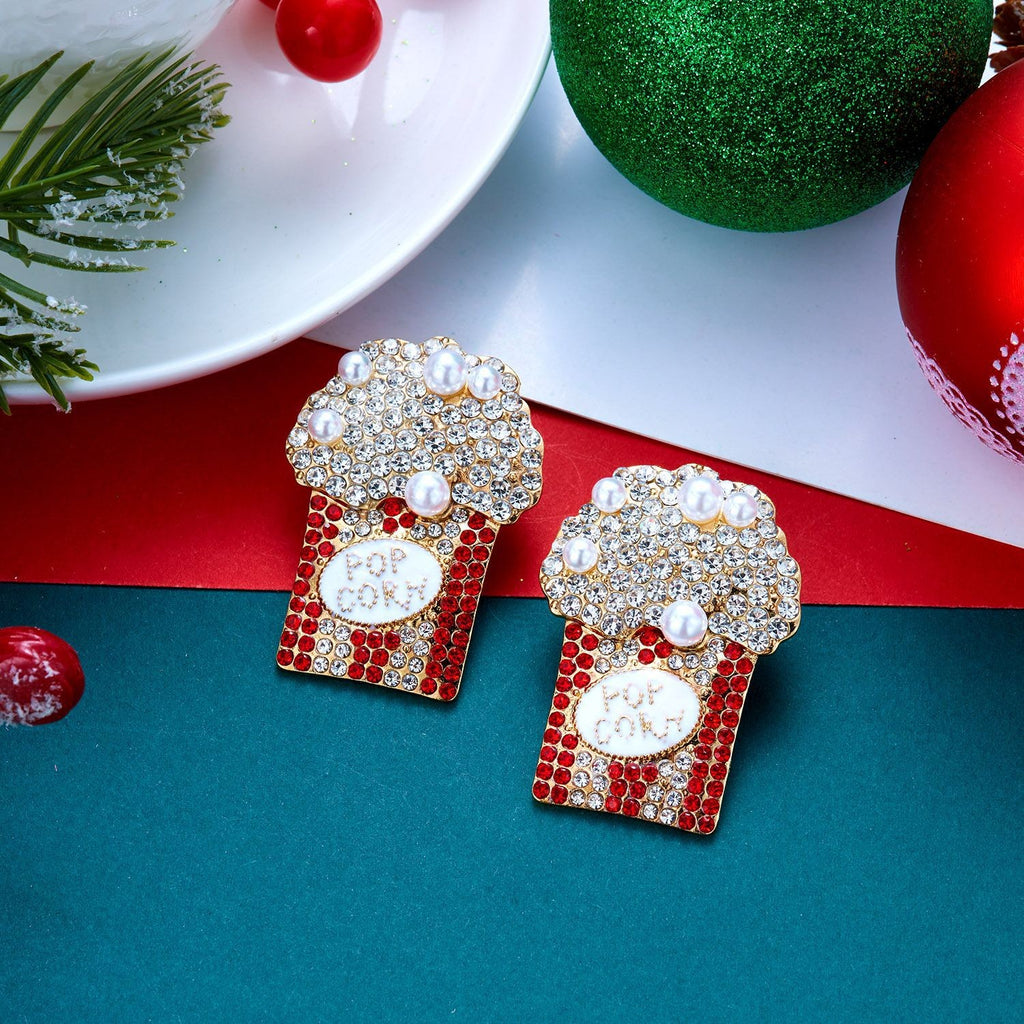 Whimsical Popcorn Pearl Drop Earrings