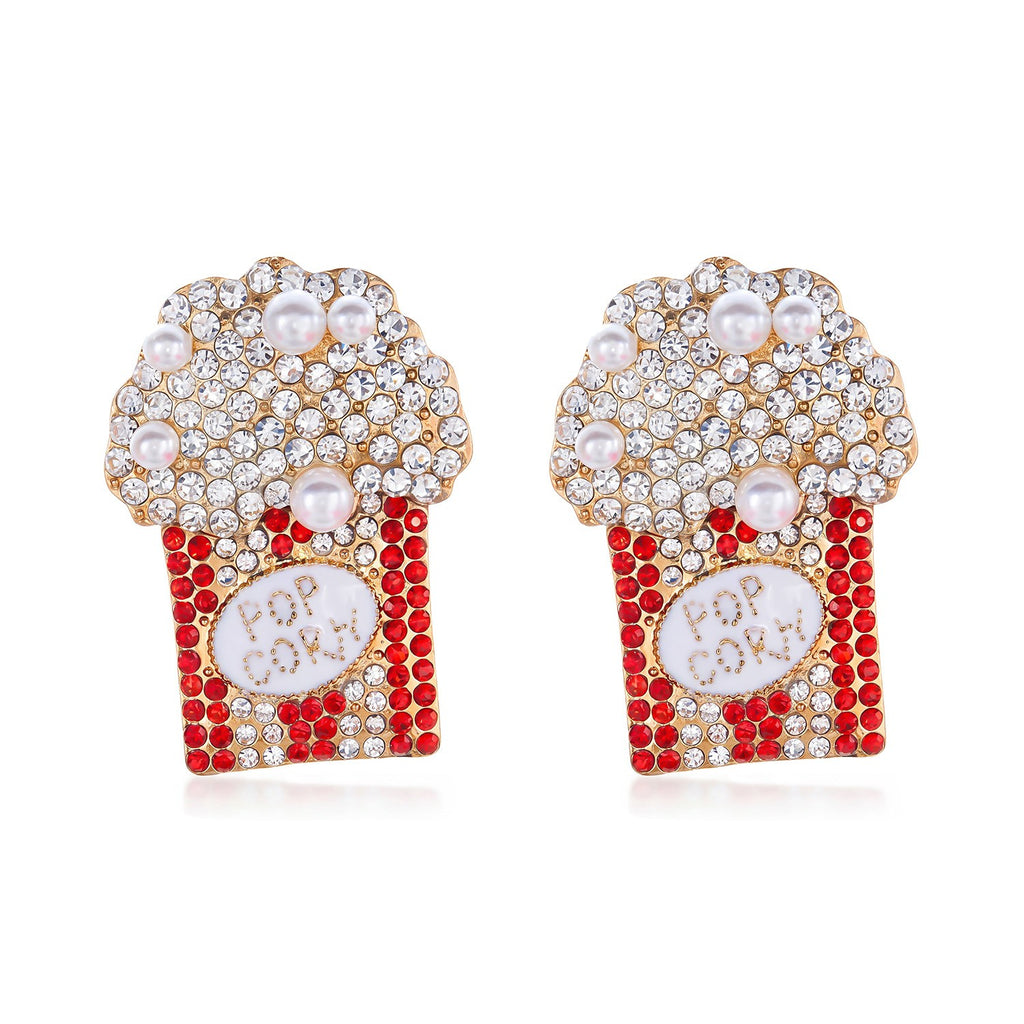 Whimsical Popcorn Pearl Drop Earrings