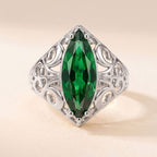 Elegant Marquise Filigree Statement Ring