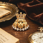 Regal Crown Dog Statement Ring