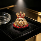 Regal Crown Dog Statement Ring