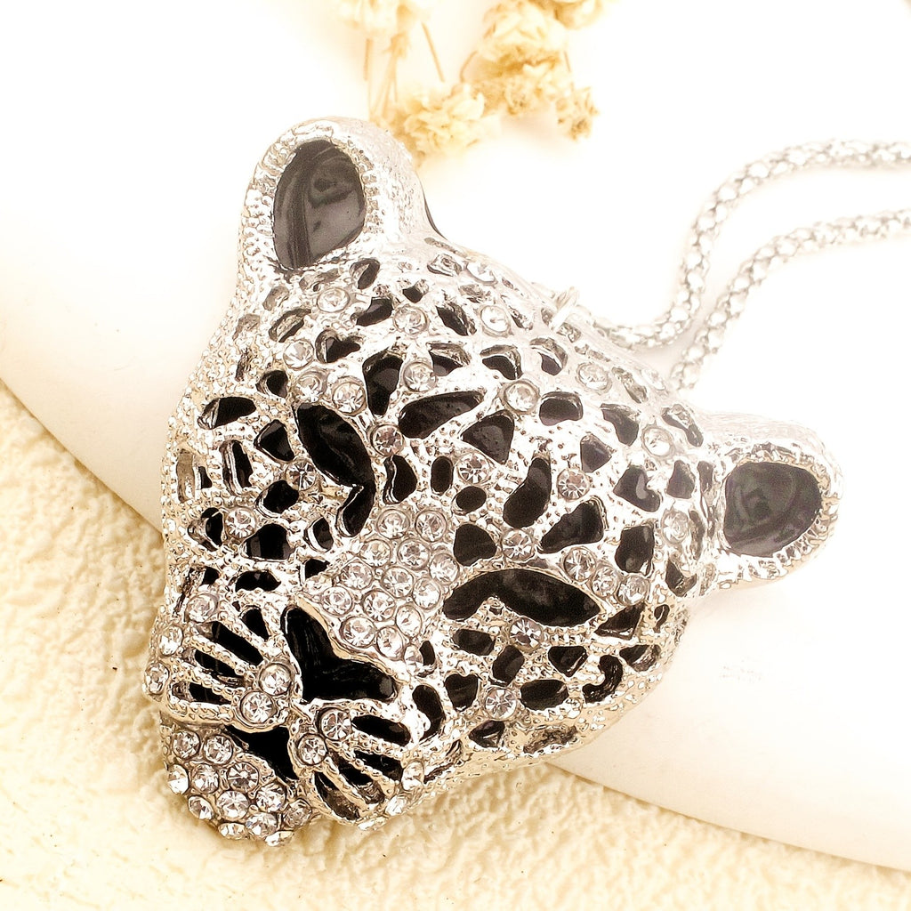 Rainbow Leopard Statement Necklace