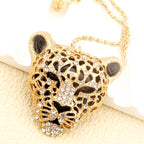 Rainbow Leopard Statement Necklace
