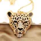 Rainbow Leopard Statement Necklace