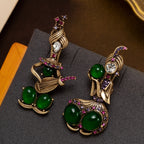 Whimsical Court Figure Drop Earrings