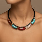 Colorful Arc Tube Necklace