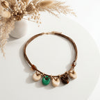 Earthy Donut Pendant Necklace