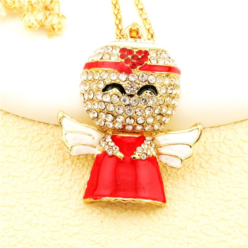 Whimsical Angel Charm Necklace