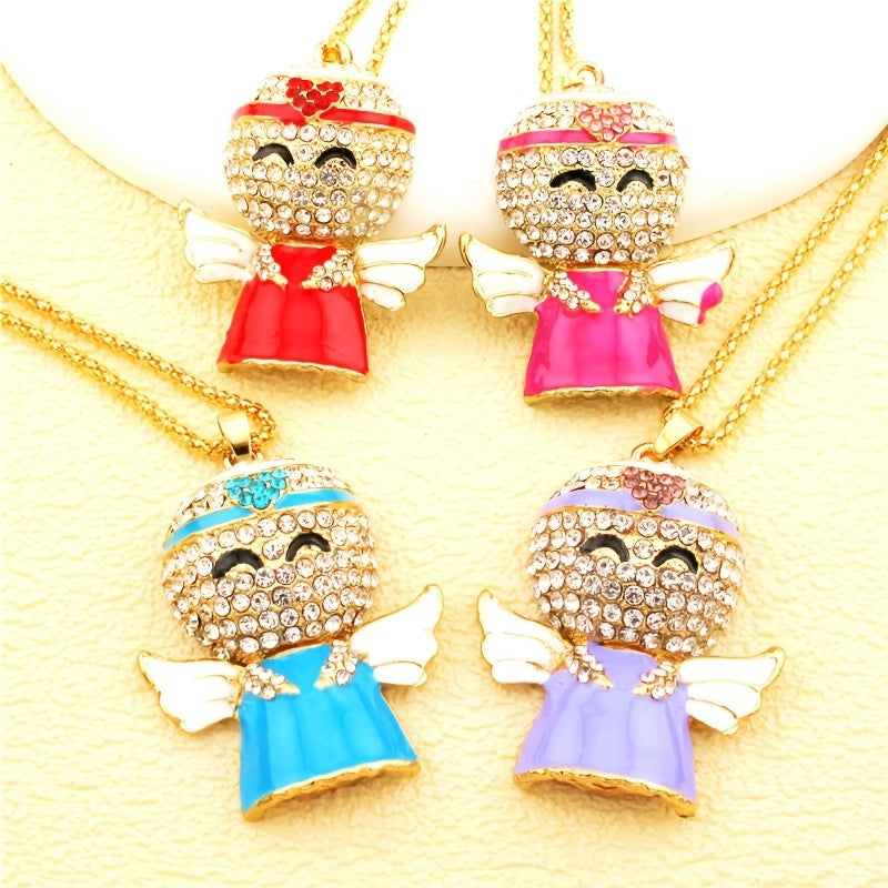 Whimsical Angel Charm Necklace