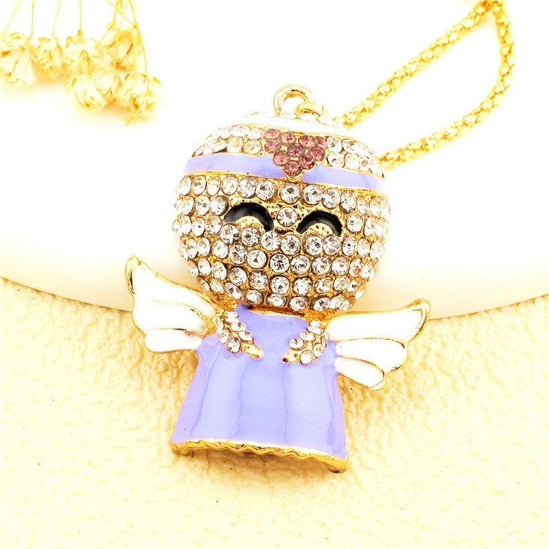 Whimsical Angel Charm Necklace