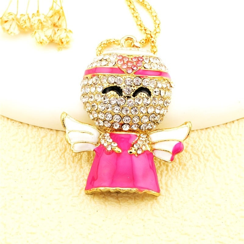 Whimsical Angel Charm Necklace