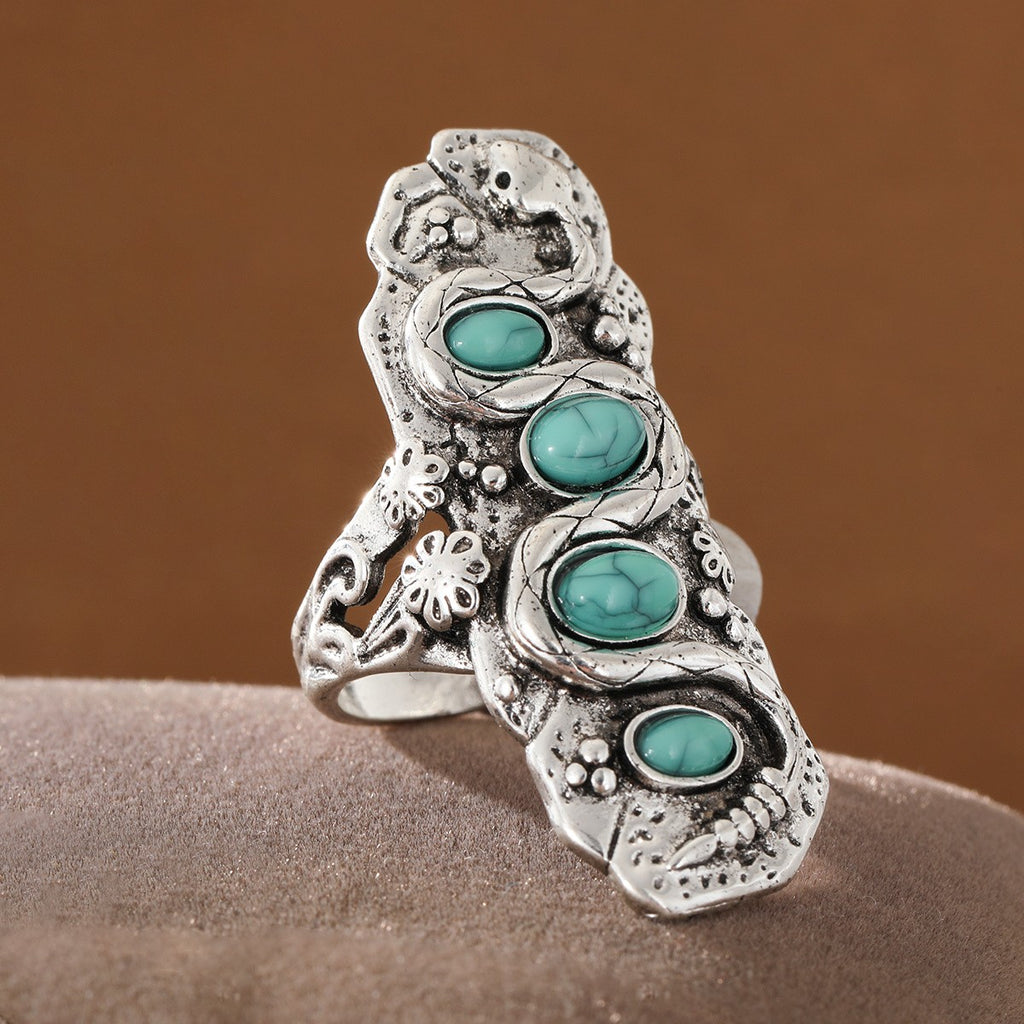 Boho Turquoise Statement Ring