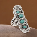 Boho Turquoise Statement Ring