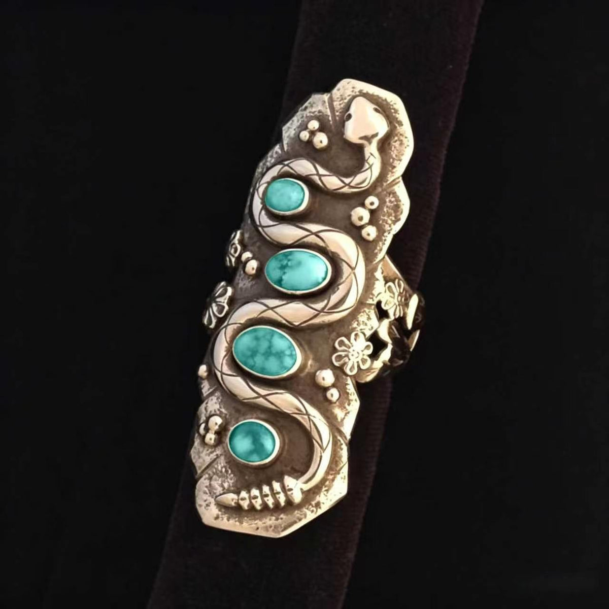 Boho Turquoise Statement Ring