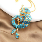 Whimsical Purple Gecko Necklace