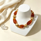 Chunky Amber Bead Necklace